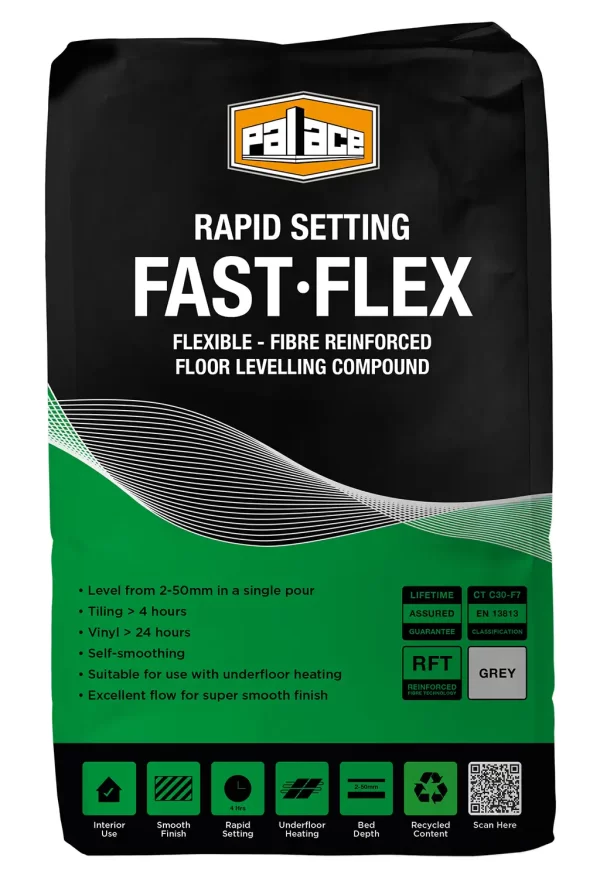 Palace Fast-Flex - Fast Setting Floor Levelling Compounds - Pallet Deal 54x20Kg bags