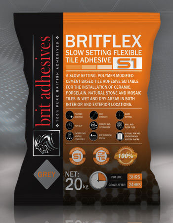 BritFlex S1 Slowest tile adhesive Pallet Deals and Bulk Buy