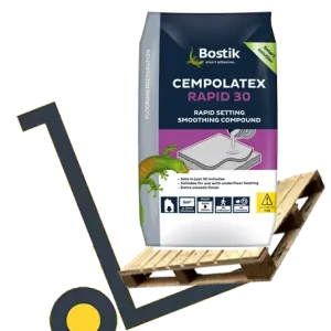 Bostik Cempolatex Rapid 30 Pallet Deals and Bulk Buy - Rapid Setting Smoothing Compound