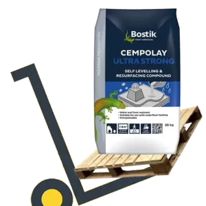 Bostik Cempolay Ultra Strong Self Levelling and Resurfacing Compound - Pallet Deals and Bulk Buy